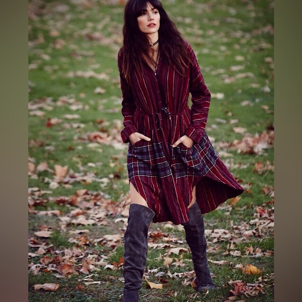 Free People Ray of Light Button Down Dress - Picture 3 of 7